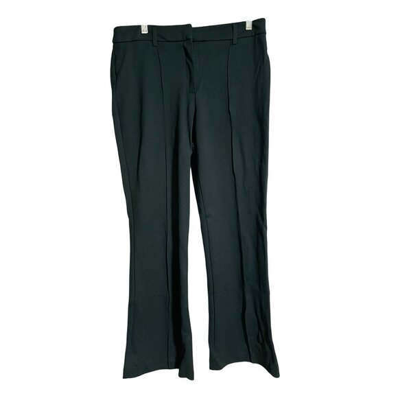 Rachel Zoe Hi Rise Flare Leg Womens Pants Size L Green Stretch Pull-On Casual - Picture 1 of 8